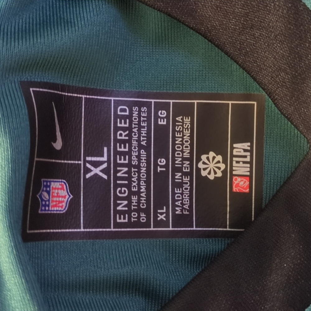 Nike NFL Eagles Sanders #26 Teal and Black Men's Jersey Size XL - Picture 7 of 9